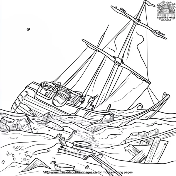 Shipwreck cove coloring pages