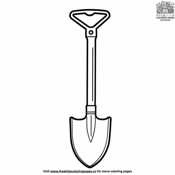 Shovel coloring pages