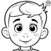 Shy and Quiet Faces Coloring Pages