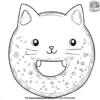 Silly Animal Donut Friends Coloring Pages