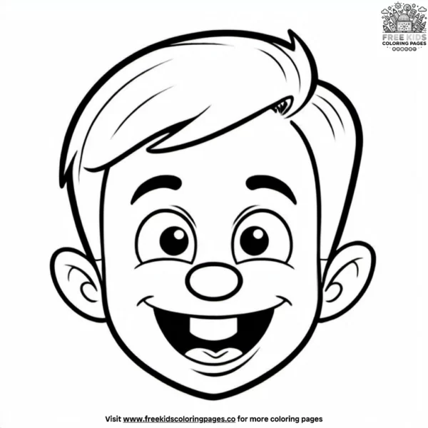 Silly grins coloring pages