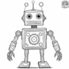 Silly Robots Coloring Pages