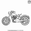 Simple Bicycle Outline Coloring Pages