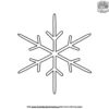 Simple Snowflake Coloring Pages