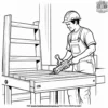 Skilled Carpenter Coloring Pages