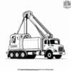 Sleek Concrete Pump Truck Coloring Pages