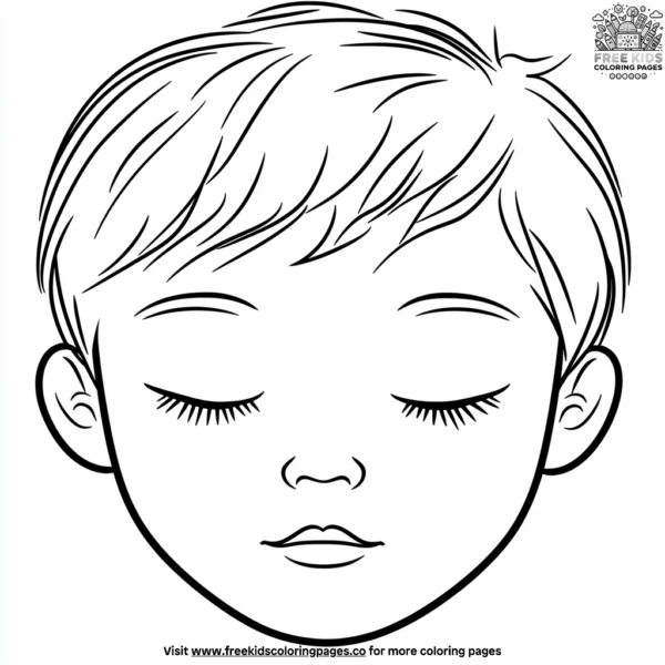 Sleepy and dreamy coloring pages