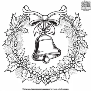 Sleigh bell coloring pages