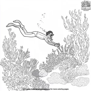 Snorkeling Adventure Coloring Pages