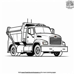 Snow Plow Truck Coloring Pages