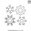 Snowflake Bouquet Coloring Pages