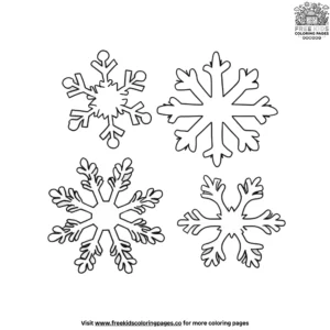 Snowflake bouquet coloring pages