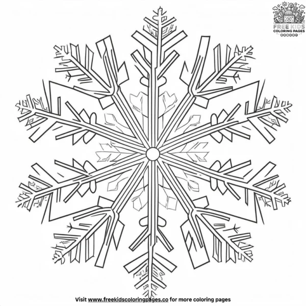 Snowflake coloring pages