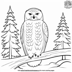 Snowy Owl Coloring Pages