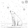 Snowy Polar Bear Coloring Pages