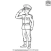 Soldier Salute Coloring Pages