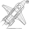 Space Rocket Coloring Pages