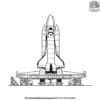 Space Shuttle Launch Coloring Pages