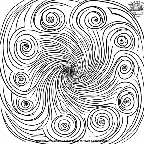 Spiral wonders coloring pages