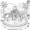 Splash Park Joy Coloring Pages