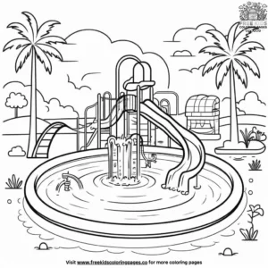 Splash Park Joy Coloring Pages