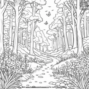 Spring blossoms coloring pages