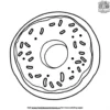 Sprinkle Fun Donut Coloring Pages