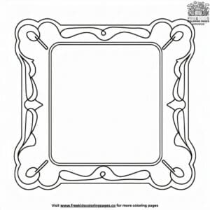 Square friends coloring pages