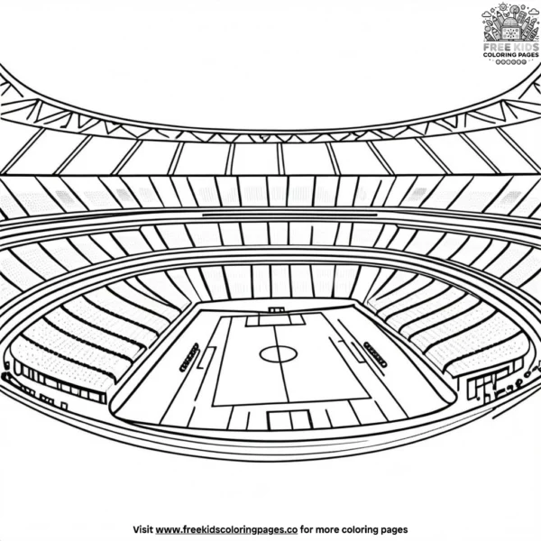 Stadium spectacle coloring pages