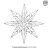 Star Snowflake Coloring Pages