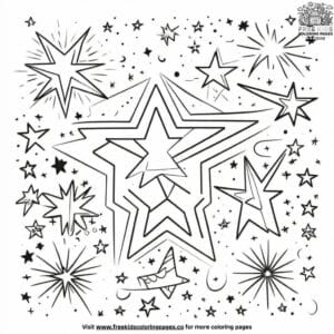 Star Sparkle Coloring Pages