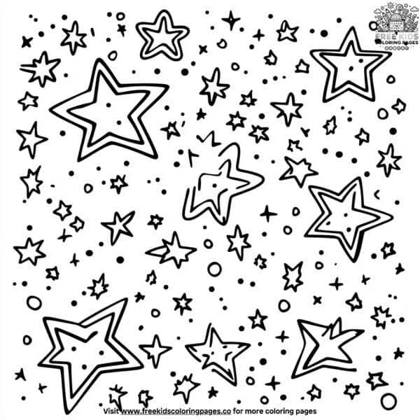 Star twinkle coloring pages