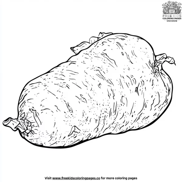 Starchy yam coloring pages