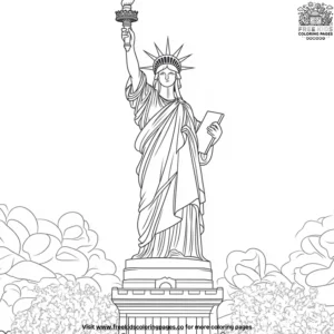 Statue of Liberty Coloring Pages