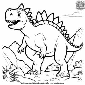 Stegosaurus Journey Coloring Pages