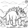 Stegosaurus Journey Fun Coloring Pages