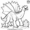 Stegosaurus Action Coloring Pages