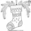 Stocking Ornament Coloring Pages