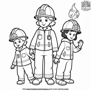 Stop, Drop, and Roll Coloring Pages