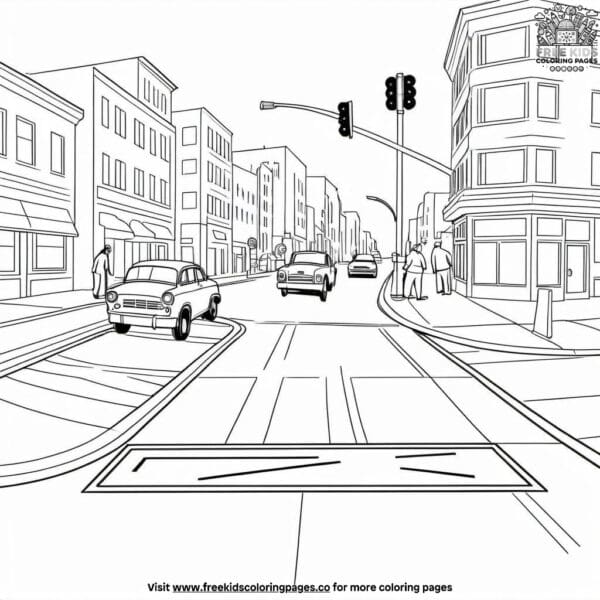 Stop sign savvy coloring pages