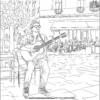 Street Performer Coloring Pages