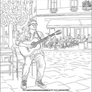 Street performer coloring pages