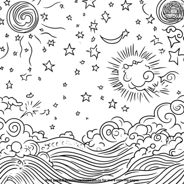 Sublime skies coloring pages