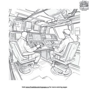 Submarine Crew Coloring Pages