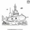 Submarine Exploration Coloring Pages