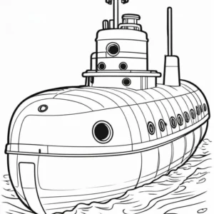 Submarine Rescue Vehicle Coloring Pages