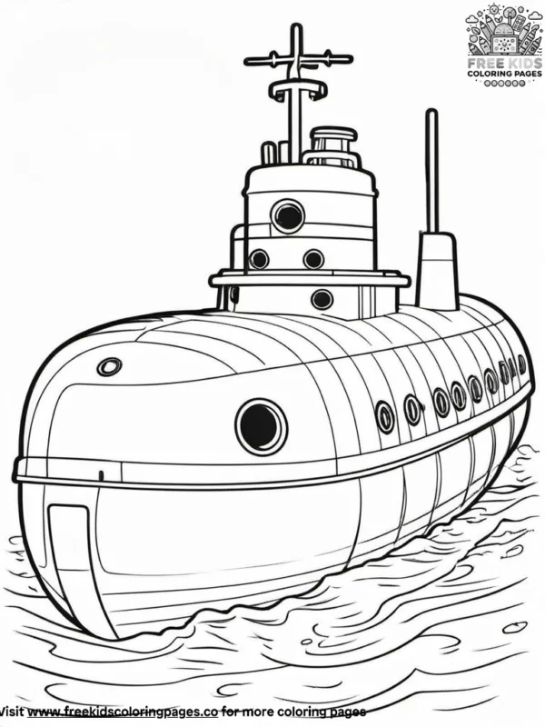 Submarine rescue vehicle coloring pages