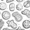 Summer Cookie Fun Coloring Pages