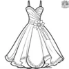 Summer Dresses Coloring Pages