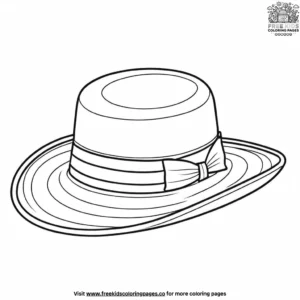 Summer Hat Coloring Pages